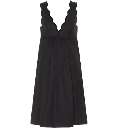 Shop Isabel Marant Wilby Sleeveless Cotton Dress In Blue