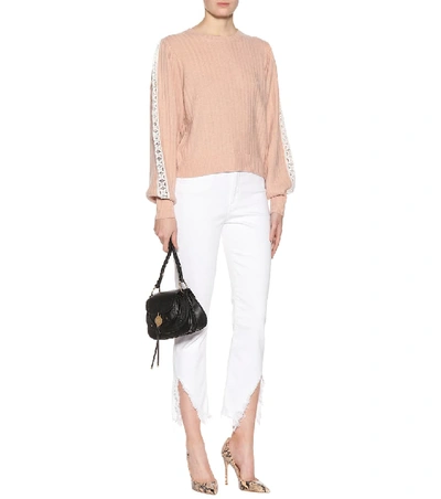 Shop See By Chloé Wool-blend Sweater In Pink