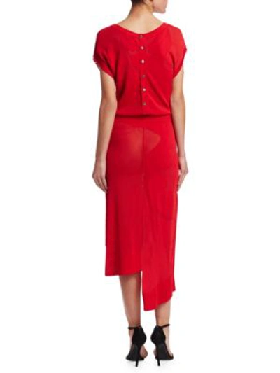 Shop Altuzarra Triomphe Shirt Dress In Red