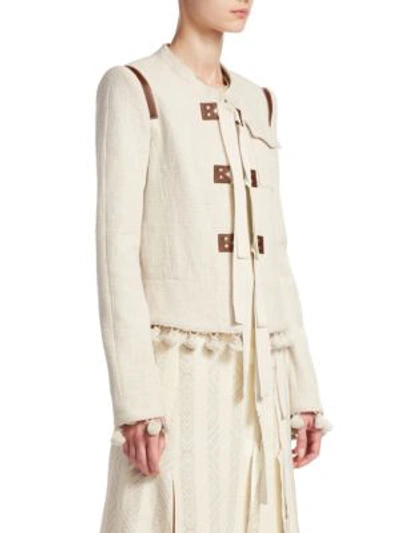 Shop Altuzarra Avenue Jacket In Parchment