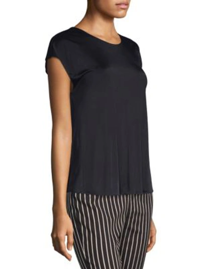 Shop Piazza Sempione Jersey Top In Black