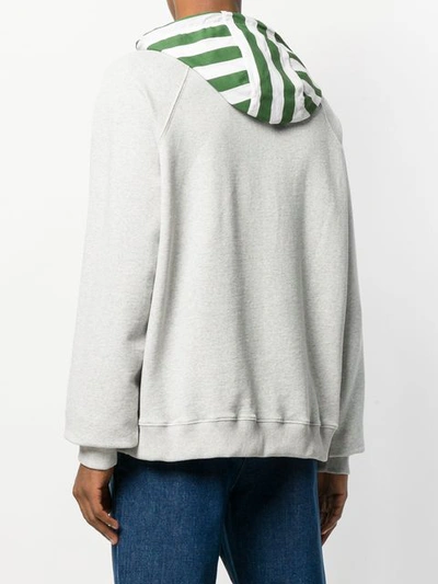 Shop Sunnei Hooded Sweater - Grey