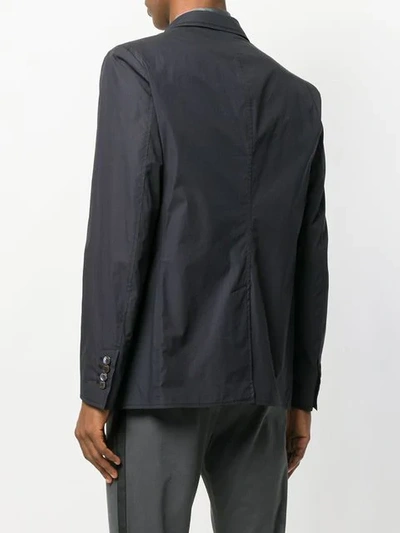 Shop Ferragamo Tailored Jacket In Blue