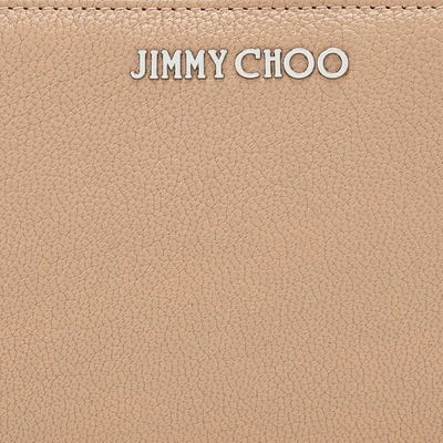 Shop Jimmy Choo Pippa Ballet Pink Soft Grained Goat Leather Zip Around Wallet