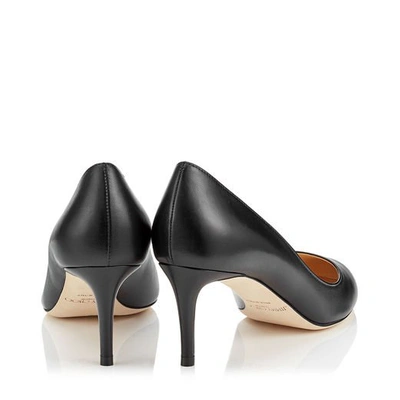 Shop Jimmy Choo Bridget 65 Black Kid Leather Round Toe Pump