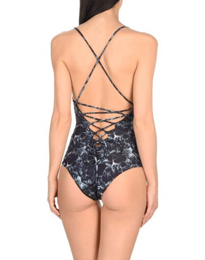 Shop Albertine One-piece Swimsuits In Steel Grey