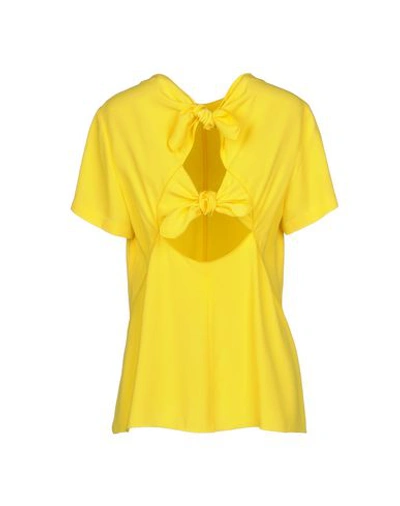 Shop Proenza Schouler Blouses In Yellow