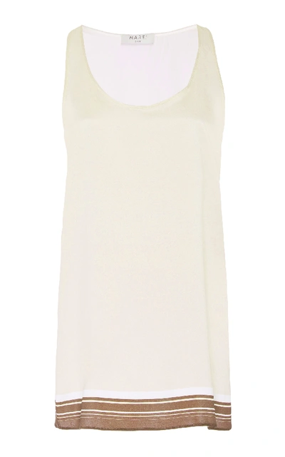 Shop Marei 1998 Narcissus Top In Neutral