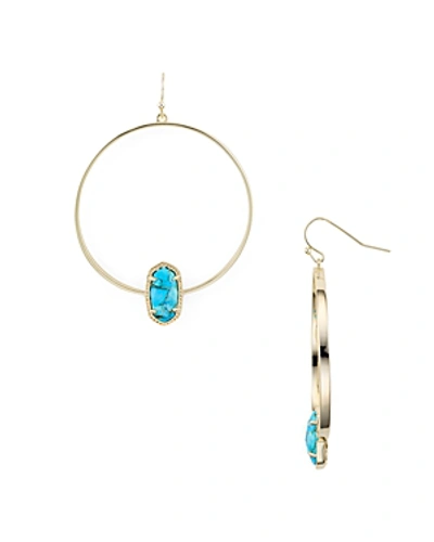 Shop Kendra Scott Elora Loop Drop Earrings In Gold/blue