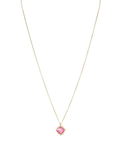 Shop Kendra Scott Kacey Pendant Necklace, 28 In Gold/pink