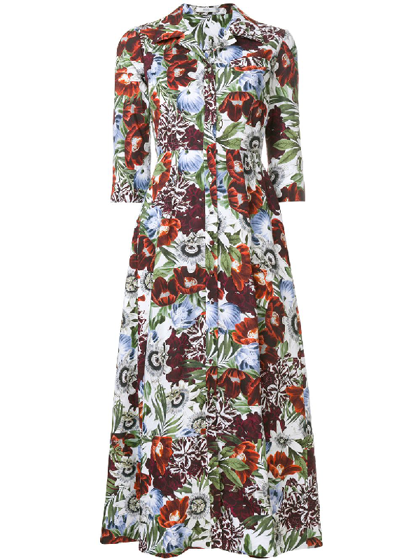Erdem Dorothea Rose Print Dress | ModeSens