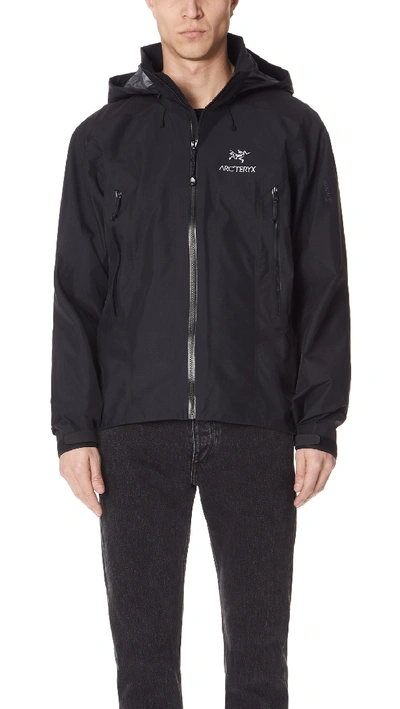 Shop Arc'teryx Beta Ar Jacket In Black