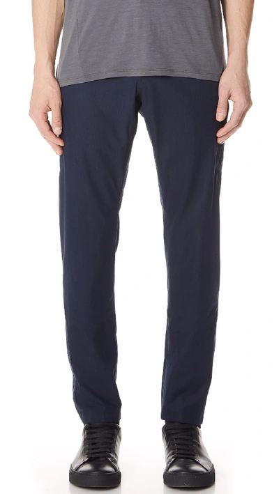 Shop Arc'teryx Align Pants In Dark Navy