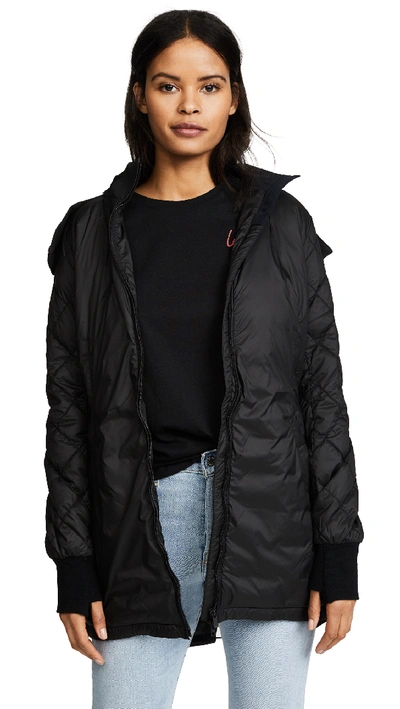 Shop Canada Goose Stellarton Coat In Black