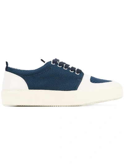 Shop Sunnei Colour Block Sneakers - Blue