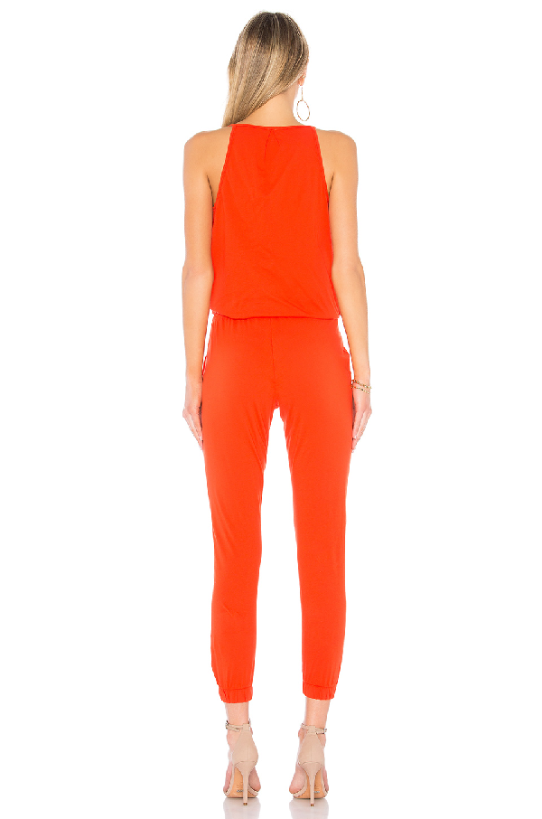 Bobi Supreme Jersey Surplice Jumpsuit In Red ModeSens