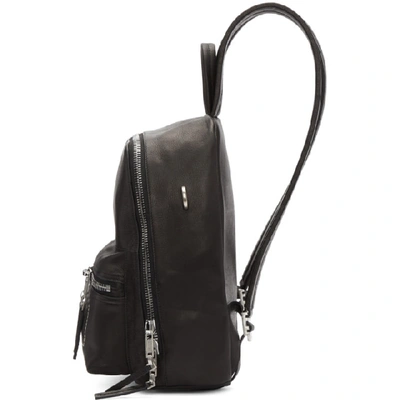 Shop Rick Owens Black Mini Backpack In 09 Black