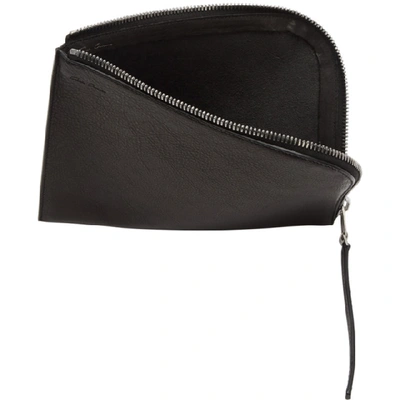 Shop Rick Owens Black Medium Zip Pouch