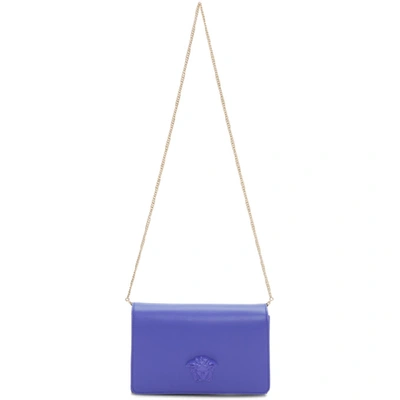 Shop Versace Blue Palazzo Sultan Bag