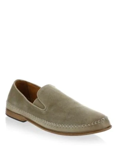 Shop John Varvatos Amalfi Suede Loafers In Light Brown