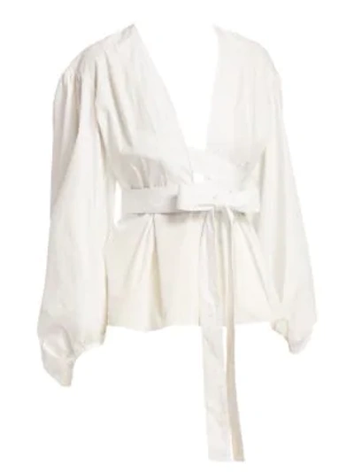 Shop Rosie Assoulin The Ties That Bind Us Top In White