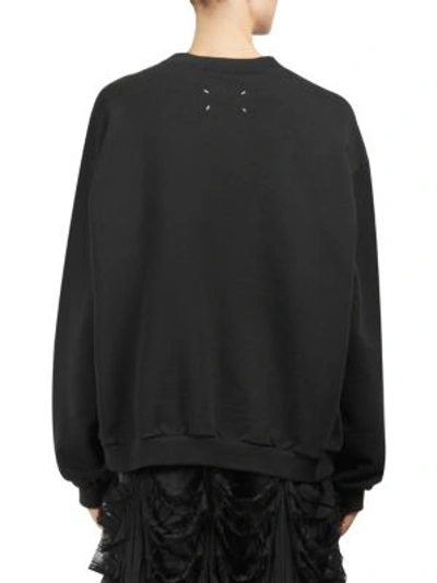 Shop Maison Margiela Feather Sweatshirt In Black