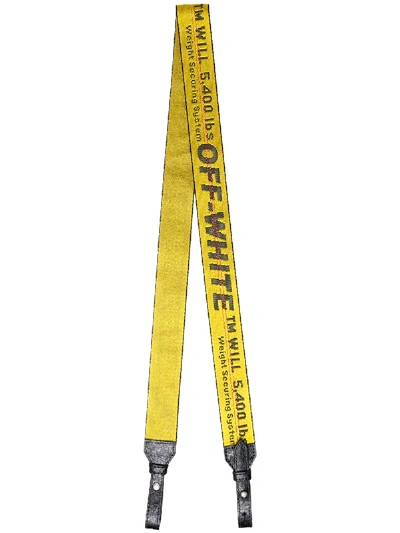 Off white Yellow Industrial Bag Strap ModeSens