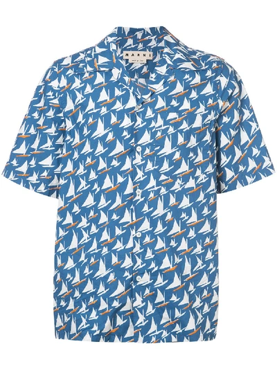 Shop Marni Yacht Print Shirt