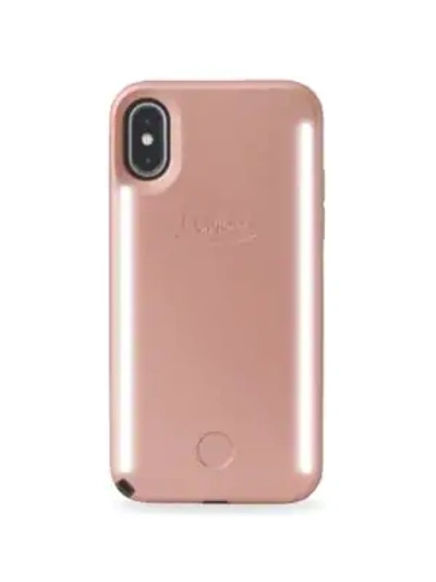 Shop Lumee Duo Led Lighting Rose Gold Iphone X Case