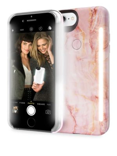 Shop Lumee Duo Led Lighting Pink Quartz Iphone Iphone 6 Plus, 7 Plus, 8 Plus Case