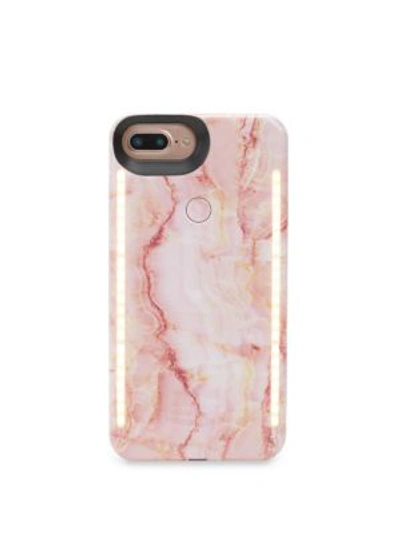 Shop Lumee Duo Marble Phone Case In Pink Quart