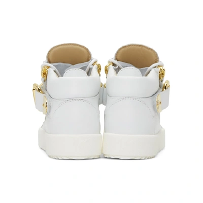 Shop Giuseppe Zanotti White May London Donna High-top Sneakers