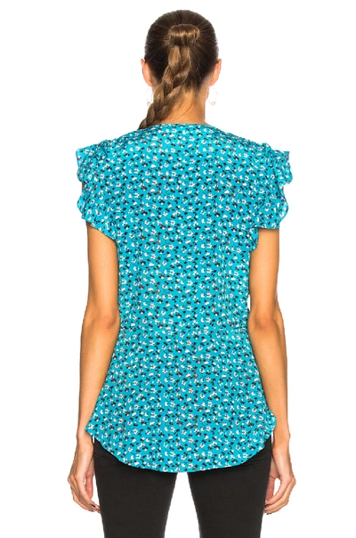 Shop Veronica Beard Costa Top In Blue