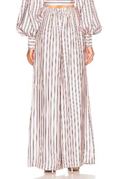 Shop Zimmermann Sunny Relaxed Pant In Musk Multi Stripe