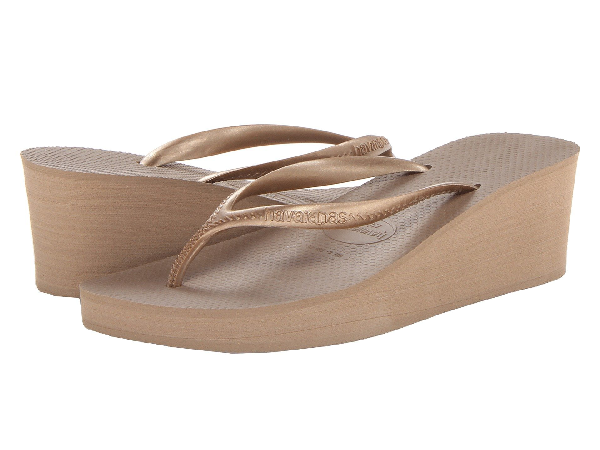 havaianas high fashion wedge flip flops