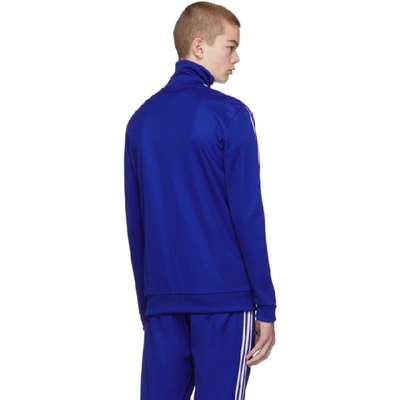 Shop Adidas Originals Blue Franz Beckenbauer Track Jacket