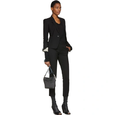 Shop Rick Owens Black Short Blazer In 09 Black