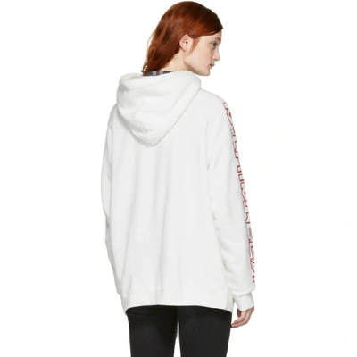 Shop R13 White Oversized R-thirteen Hoodie