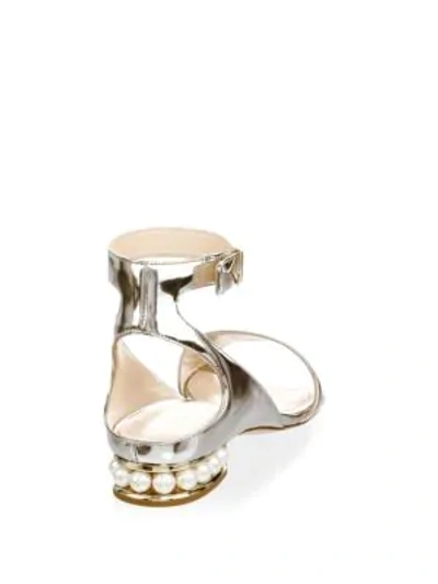 Shop Nicholas Kirkwood Lola Pearl Sandals In Silver