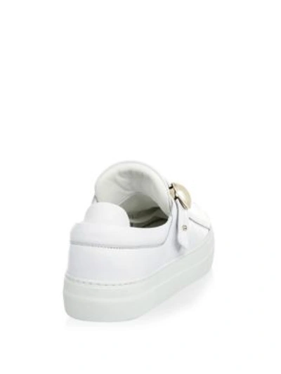 Shop Nicholas Kirkwood Pearlogy Low Top Sneakers In White