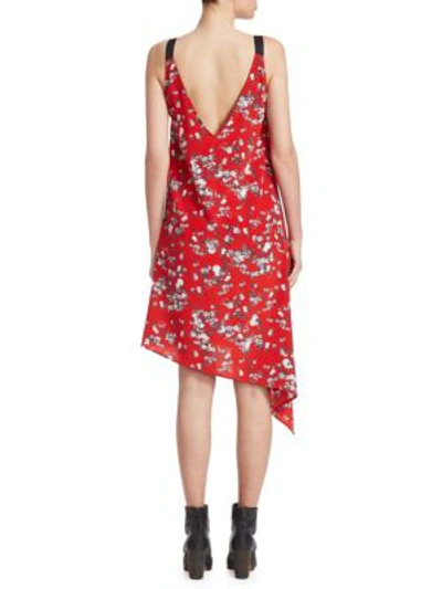 Shop Rag & Bone Zoe Floral-print Dress In Red Garden Flower