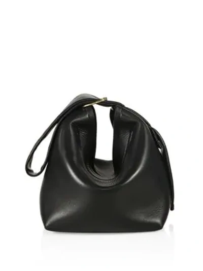 Shop Victoria Beckham Leather Key Ring Bag In Dark Brown
