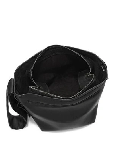 Shop Victoria Beckham Leather Key Ring Bag In Dark Brown