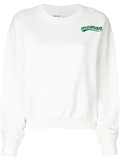 Shop Off-white Floral Print Sweatshirt