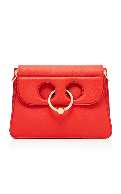 Shop Jw Anderson Pierce Mini Leather Bag In Red