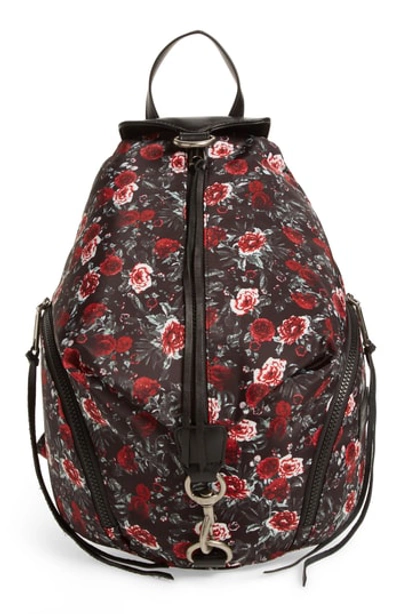 Shop Rebecca Minkoff Julian Nylon Backpack - Red In Rose Floral