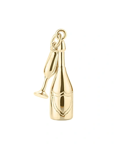 Shop Jet Set Candy French Champagne Charm In Gold