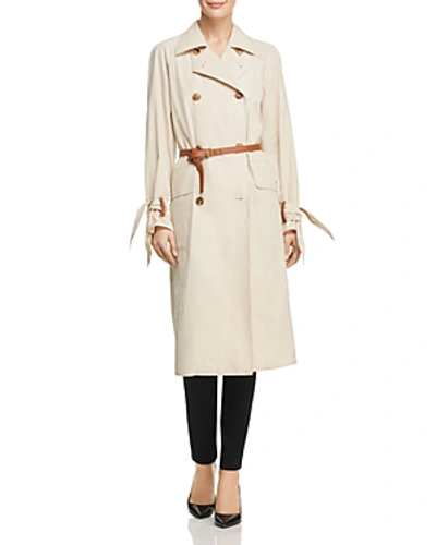 Shop Tory Burch Marielle Trench Coat In Pale Stone