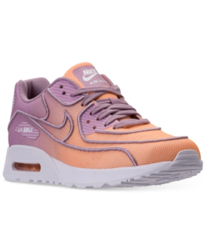 Shop Nike Women's Air Max 90 Ultra 2.0 Breathe Casual Sneakers From Finish Line In Sunset Glow/sunset Glow-o