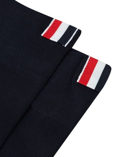 Shop Thom Browne 4-bar Striped Socks - Black